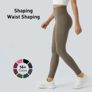 🍑Dresfa® High Waisted Waist Shaping Pocket Shaping Training Leggings