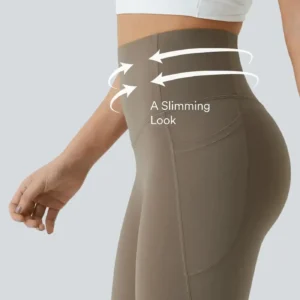 🍑Dresfa® High Waisted Waist Shaping Pocket Shaping Training Leggings